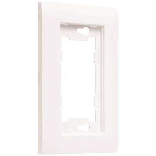 TAYMAC A1000W ALLURE 1-Gang Non-Metallic Wallplate Frame, White - pack of 6