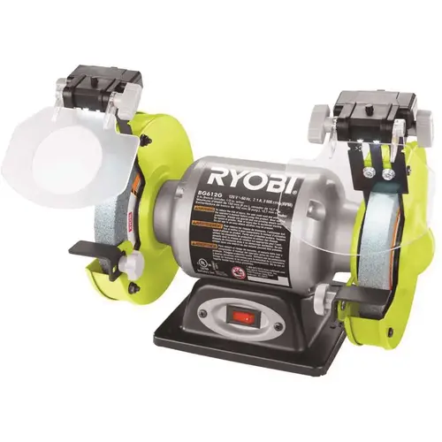 2.1 Amp 6 in. Grinder with LED Lights Green