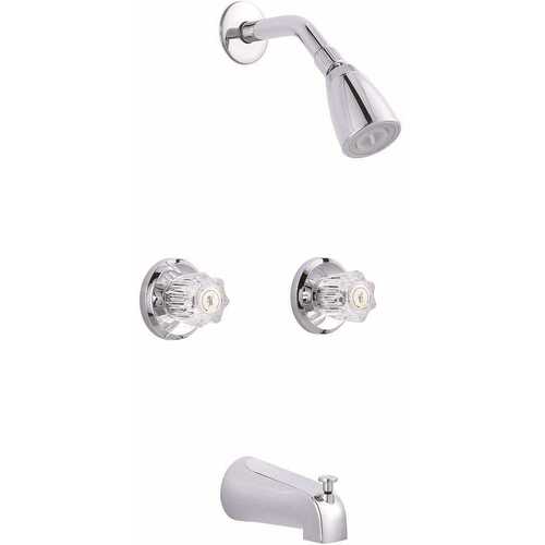 Concord 2-Handle 1-Spray Tub and Shower Faucet in Chrome