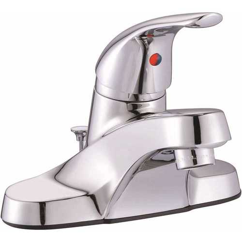 Premier 67713W-8101 Bayview 4 in. Centerset Single-Handle Bathroom Faucet with Pop-Up Assembly in Chrome