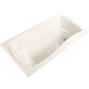 Mariposa 5 ft. Reversible Drain Drop-In Acrylic Bathtub in White Mariposa 5 ft. Reversible Drain Drop-In Acrylic Bathtub in White