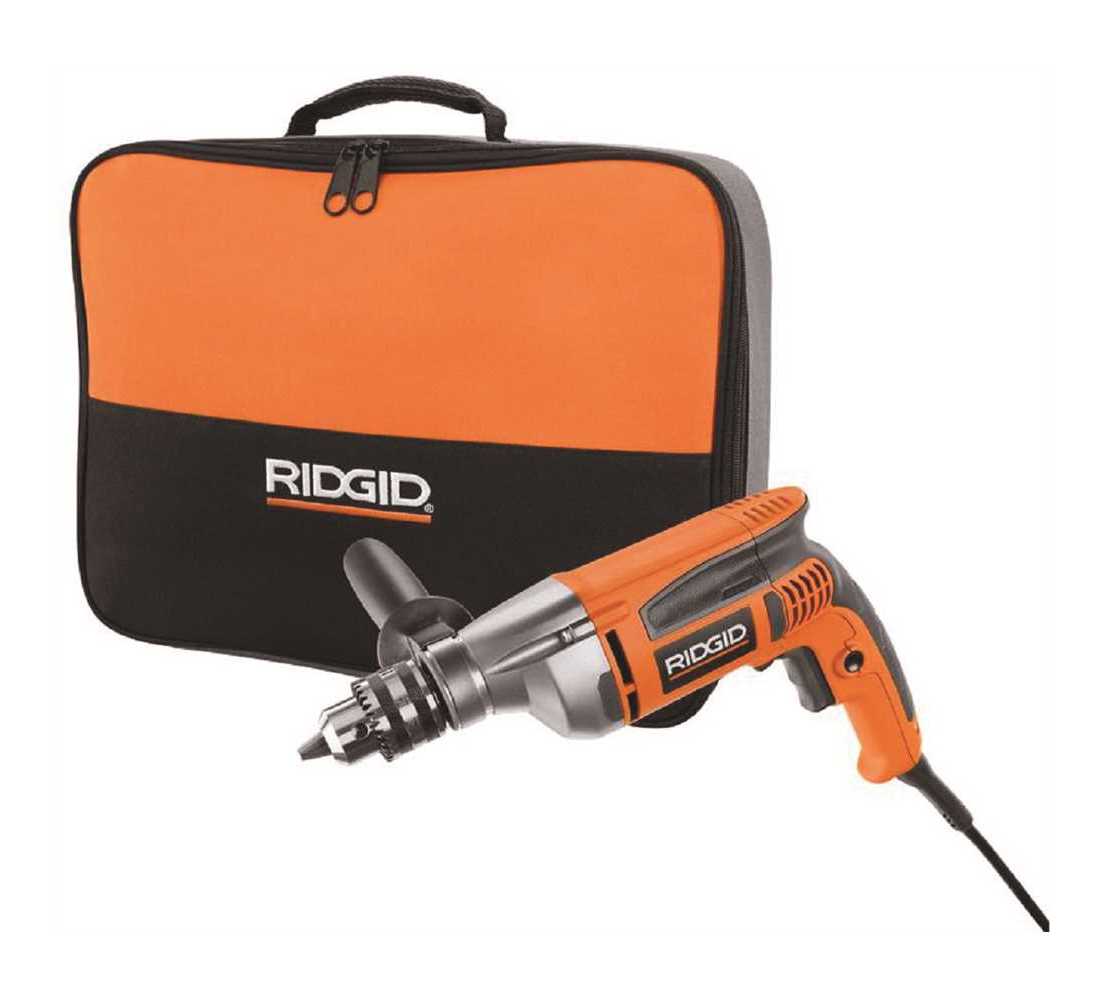 RIDGID 8-Amp 1//2 in Heavy-Duty Variable Speed Reversible Drill R71111