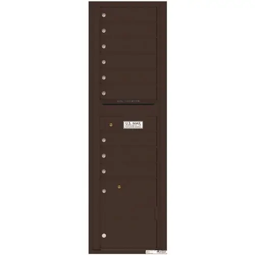 Florence 4C16S-09DB Versatile 9-Tenant Compartments 2-Parcel Locker Compartments Wall-Mount 4C Mailbox Dark Bronze