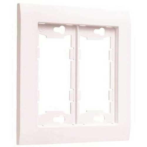 TAYMAC A2000W ALLURE 2-Gang Non-Metallic Wallplate Frame, White - pack of 3