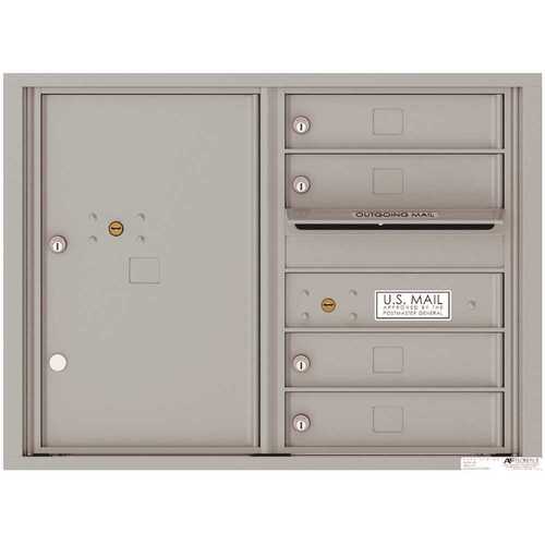 Florence 4C06D-04SS Versatile 4-Compartments 1-Parcel Locker Compartments 4C Mailbox