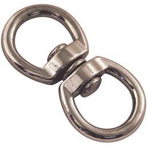 3/4 in. Zinc Die-Cast Double Swivel, 53 lbs. Safe Work Load Metallic