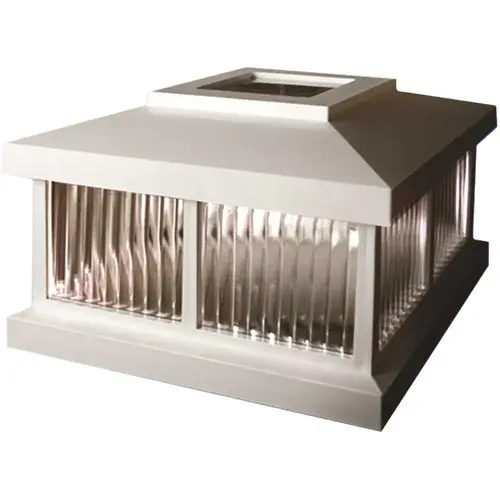 Solar Cap for Mayne Mail Posts, White