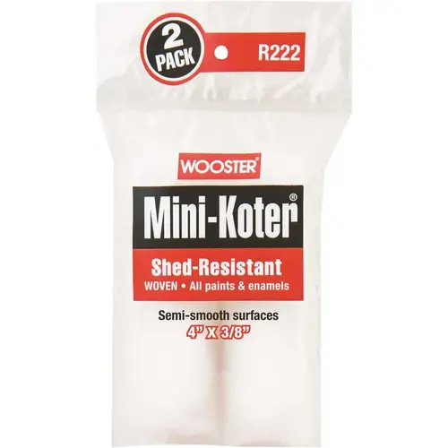 4 in. x 3/8 in. Mini-Koter High Density Woven Rollers