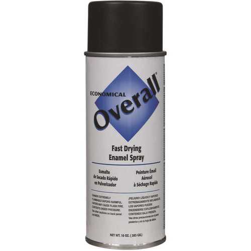 10 oz. Flat Black Overall Spray Paint