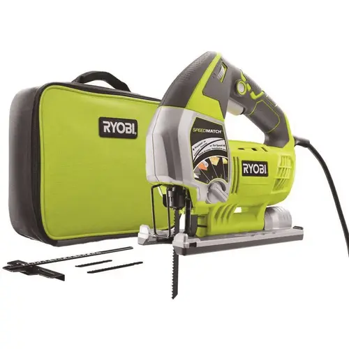 6.1 Amp Corded Variable Speed Orbital Jig Saw with SPEEDMATCH Technology Green