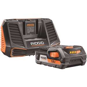 R684 RIDGID AC848695 18V Lithium-Ion 2.0 Ah Battery Pack and Charger Kit 