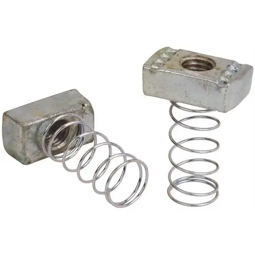 Superstrut ZA1003/8EG-10 3/8 In. 12 Ga. A-Series Self-Aligning Spring Nut Galvanized - pack of 5