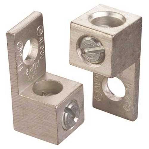 THOMAS & BETTS ADR2 Single Hole Aluminum Mechanical Lug Stainless Look