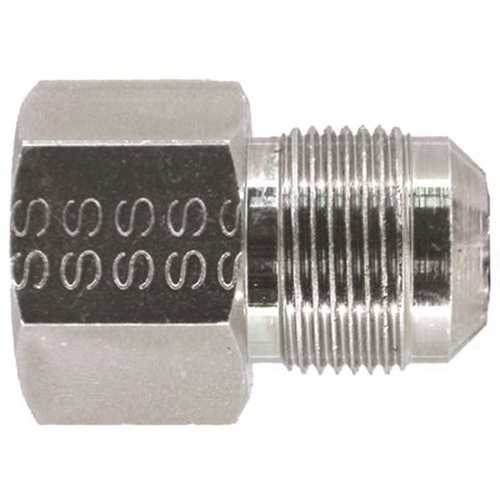 Watts 90-3042 Stainless Steel Gas Connector Adapter 3/4 in. FNPT x 5/8 Male Flare