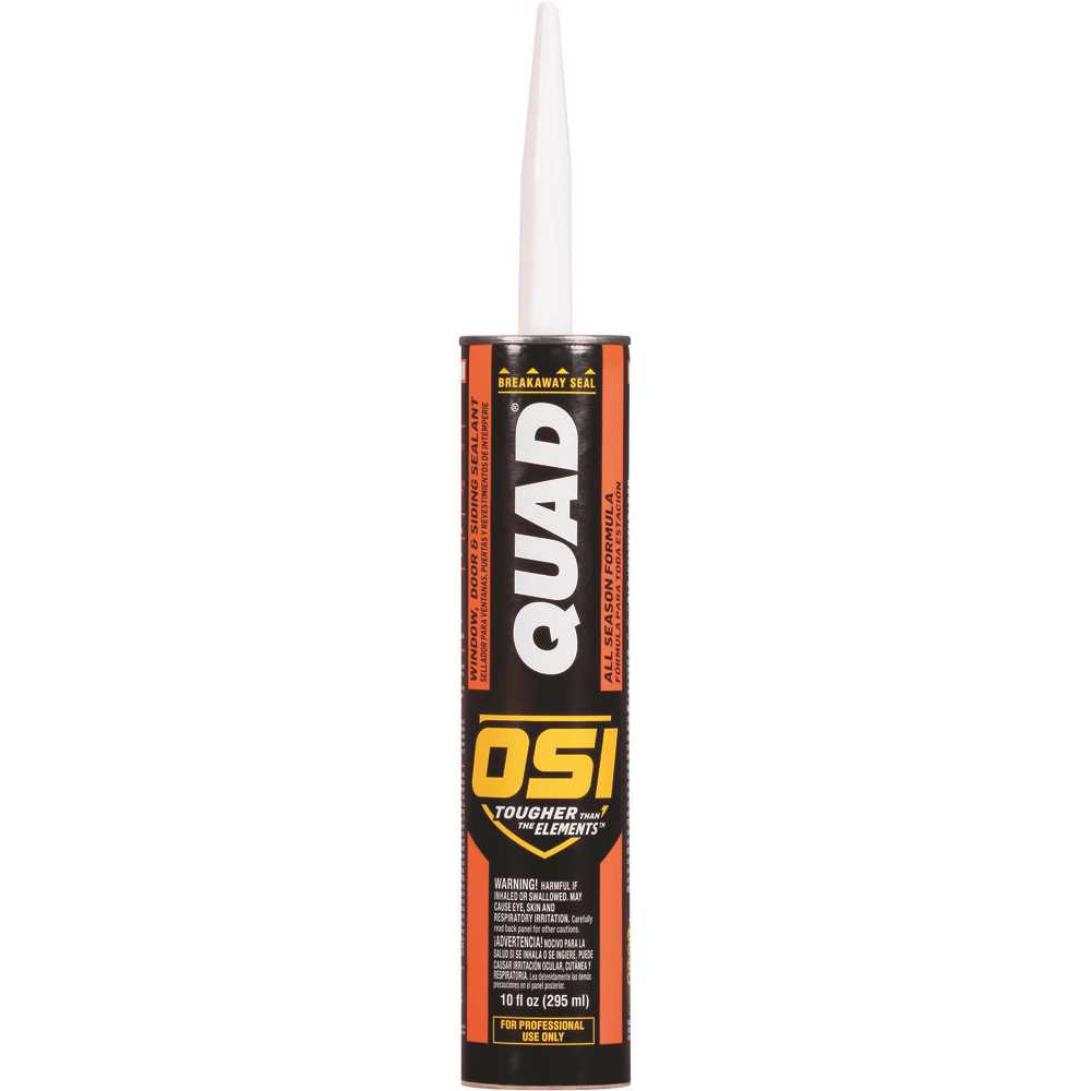 OSI 2097583 Advanced Formula Sealant, Clear, 7 days Curing, 20 to 100 deg F, 10 oz Cartridge