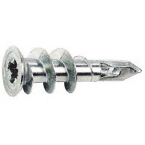 Lindstrom EZAN008OP-PK50 #8 L Self-Drilling E-Z Metal Wall Anchors Zinc
