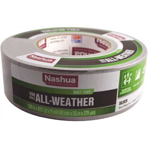 1.89 in. x 60 yd. 398 All-Weather HVAC Duct Tape in Silver