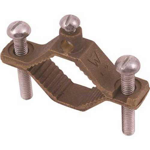 1-1/4 in. - 2 in. Type-J Bronze Ground Clamp Copper