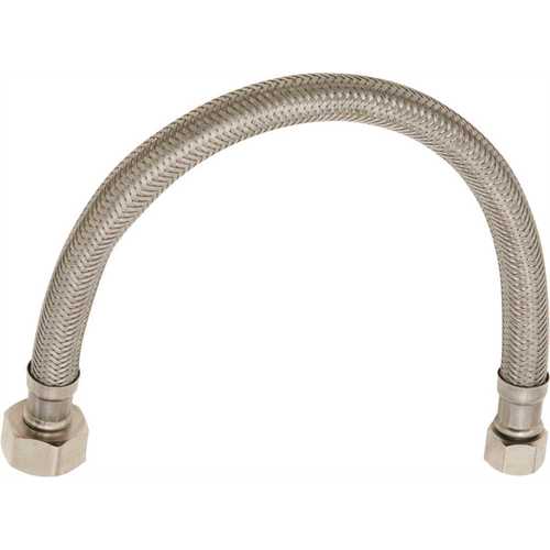 Durapro 231252LF 1/2 in. FIP x 1/2 in. FIP x 16 in. Braided Stainless Steel Faucet Supply Line