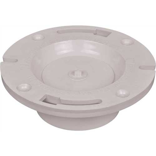 Water-Tite 86130 Flush-Tite Plastic Closet Flange for 3 in. or 4 in. PVC Pipe with Knockout
