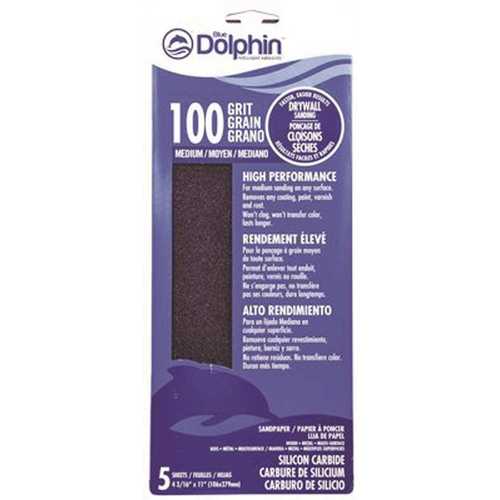 Linzer SP SC41125 0100 4-3/16 in. x 11 in. 100-Grit Silicon Carbide Drywall Screens - pack of 25