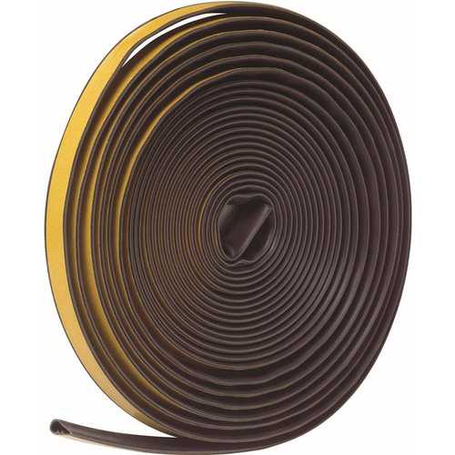 1/2 in. x 1/4 in. x 20 ft. Brown Silicone Self-Stick Weatherseal