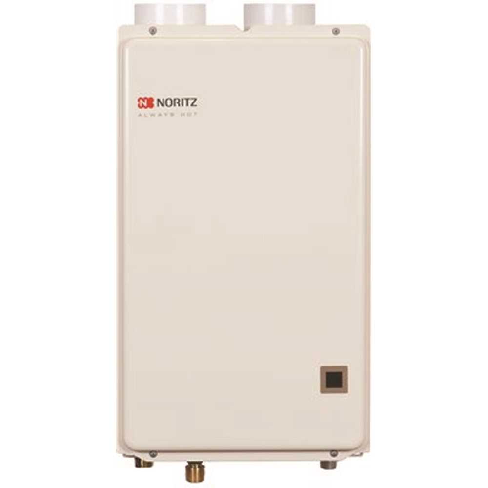 Noritz NRC711-DV-NG 7.1 GPM 157,000 BTU Residential Indoor Condensing Direct Vent Natural Gas Tankless Water Heater Beige/Bisque