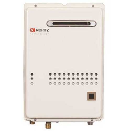 Noritz NR662-OD-NG Residential Outdoor Condensing Natural Gas Tankless Water Heater 140000 BTUH 6.6 GPM Beige/Bisque