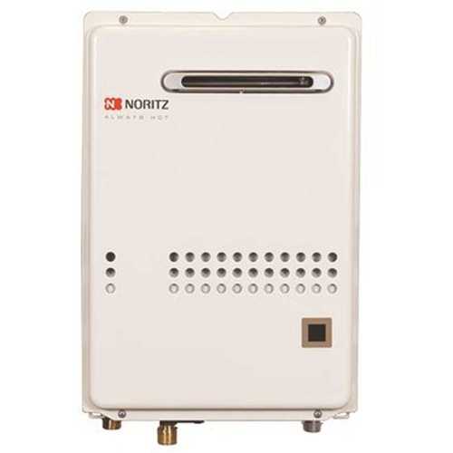 Noritz NR501-OD-LP 5.0 GPM 120,000 BTU Residential Outdoor Propane Gas Tankless Water Heater Beige/Bisque