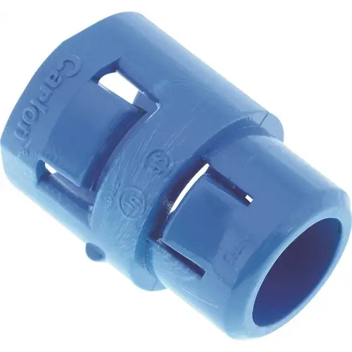 Terminal Adapter, 1/2 in, 1.4 in L, PVC, Blue