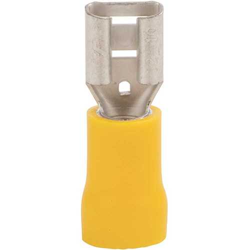 NSi Industries F12-250-3V 12-10 AWG Vinyl Insulated Female Disconnect Yellow - pack of 50