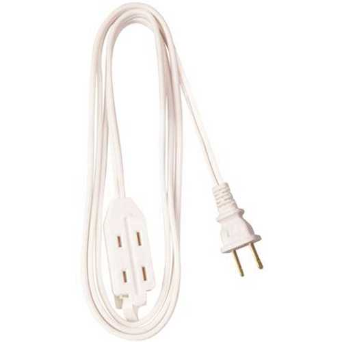 12 ft. 16/2 Household Cube Tap Extension Cord, White