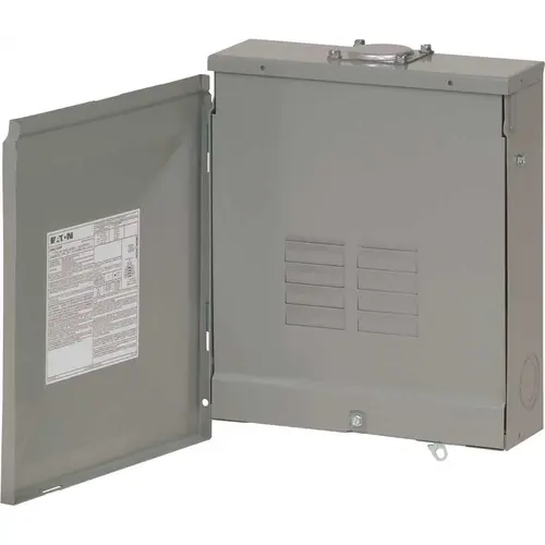 CH 125 Amp 8-Space 16-Circuit Outdoor Main Lug Loadcenter with Cover Gray