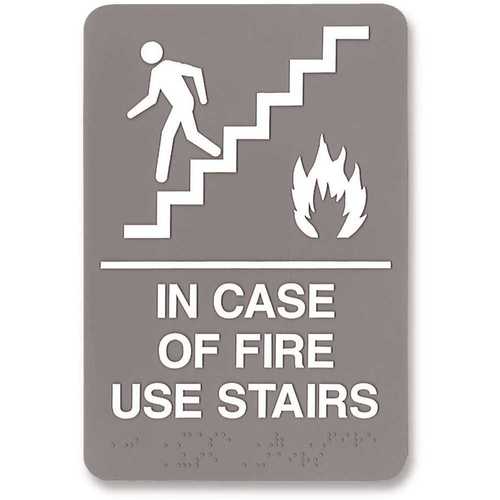 Plastic Fire Use Stairs ADA Sign