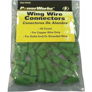 Preferred Industries 630338 Wing-Type Ground Wire Connector, Green - pack of 50