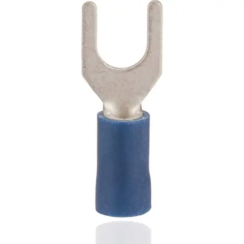 16-14 AWG Vinyl Insulated Spade Terminal, Blue - pack of 100