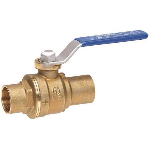 1/2 in. Lead Free Brass Sweat x Sweat Ball Valve