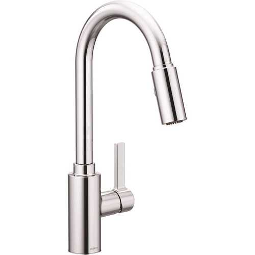 Genta Single-Handle Pull-Down Sprayer Kitchen Faucet with Reflex in Chrome
