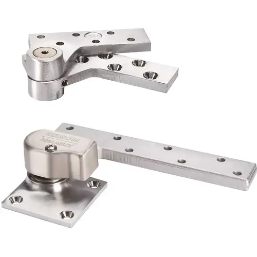 1 in. x 7-3/4 in. Pivot Hinge Aluminum Offset Pivot Heavy-Duty Door Satin Chrome