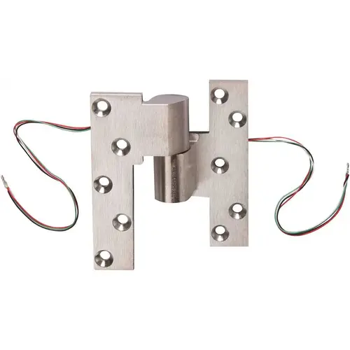 Rixson EM19 x LH x 626 1-1/8 in. x 5 in. Pivot Hinge Aluminum Low Voltage Transfer Intermediate Pivot Satin Chrome