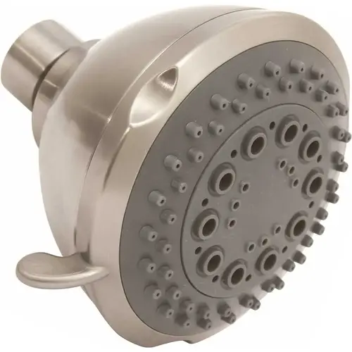 5-Spray 3.5 in. Fixed Shower Head in Brushed Nickel