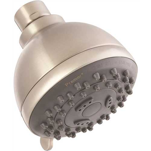 3-Spray 3 in. Fixed Showerhead in Brushed Nickel