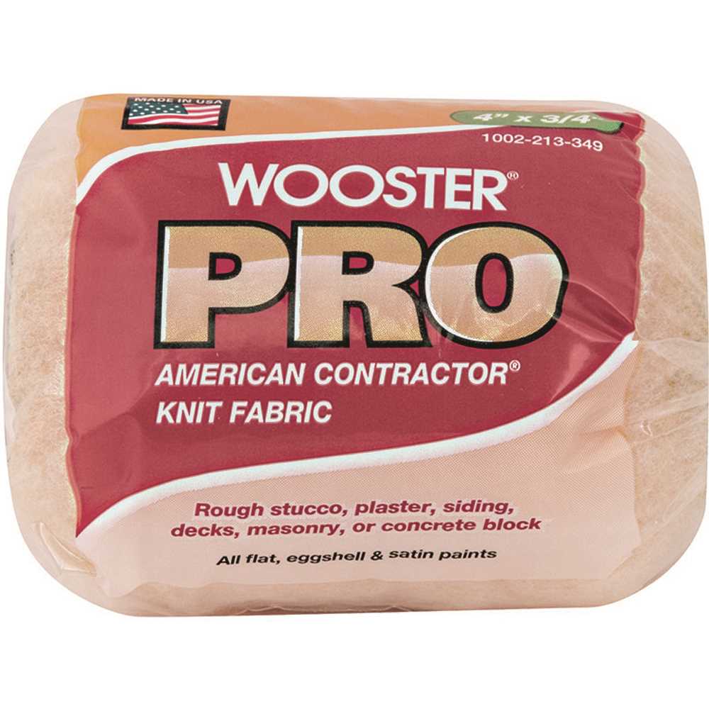 Wooster 0HR2550040 4 in. x 3/4 in. Pro American Contractor High-Density Knit Fabric Roller