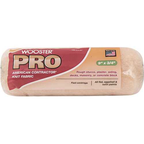 Wooster 0HR2550090 9 in. x 3/4 in Pro American Contractor High-Density Knit Fabric Roller
