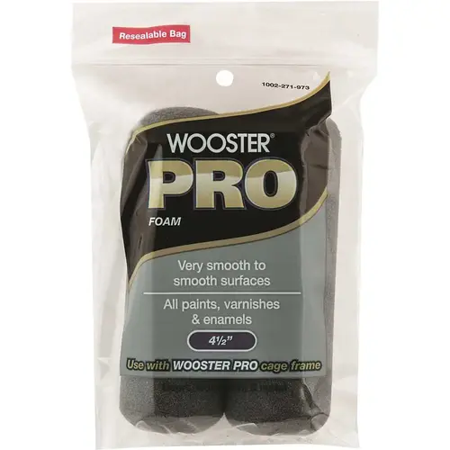 Wooster 0HR2670044 4-1/2 in. High-Density Pro Foam Cage Frame Mini Roller Cover