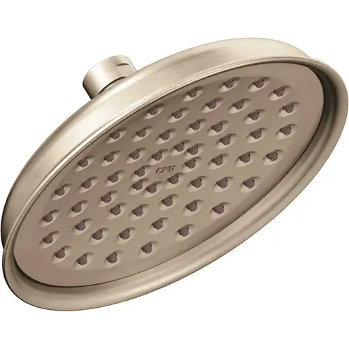Cleveland Faucet Group 47401GRBN CFG 1-Spray 6.5 in. Single Wall Mount Low Flow Fixed Shower Head in Brushed Nickel
