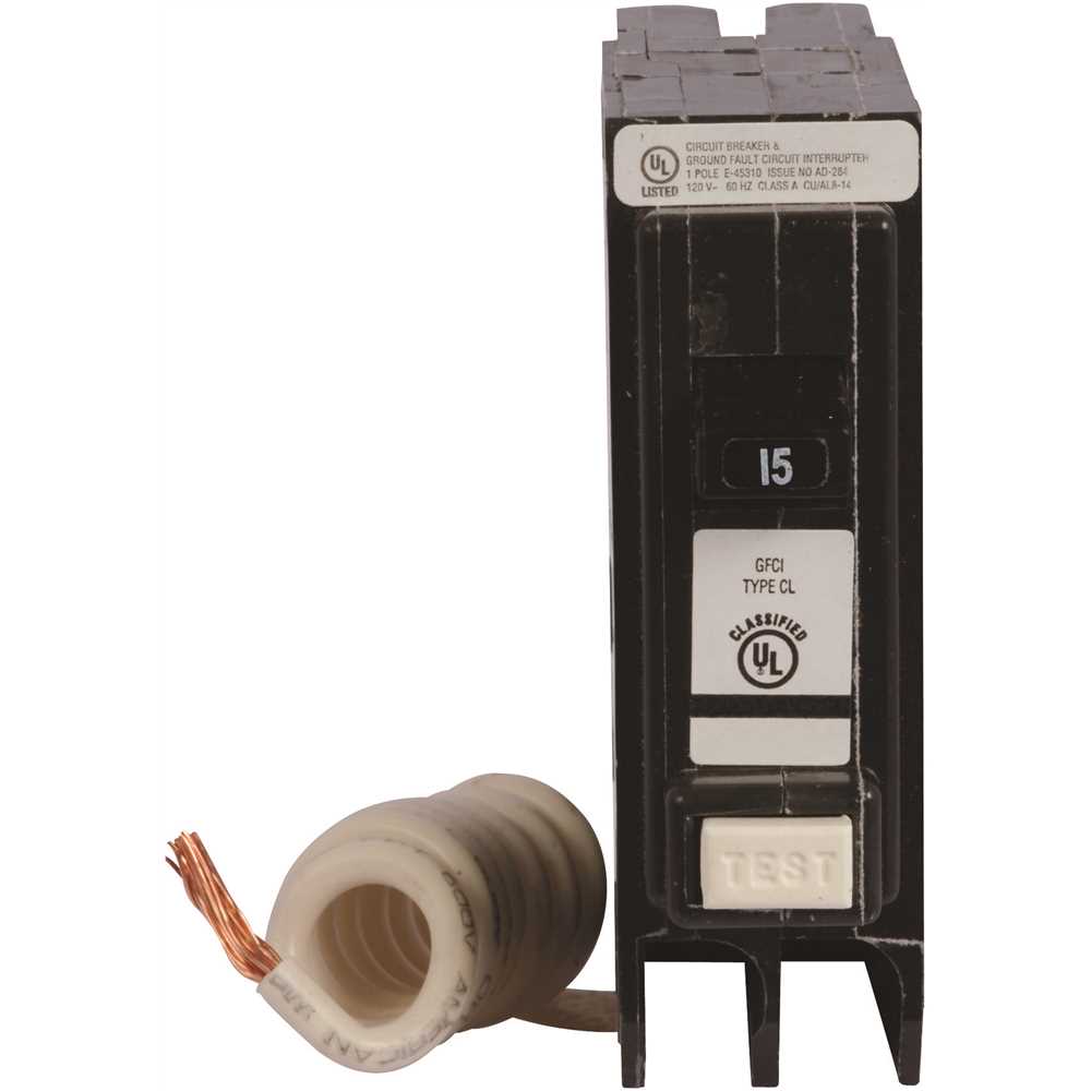 Eaton CLGF115 CL 15 Amp Single-Pole Self Test Ground Fault Circuit Breaker