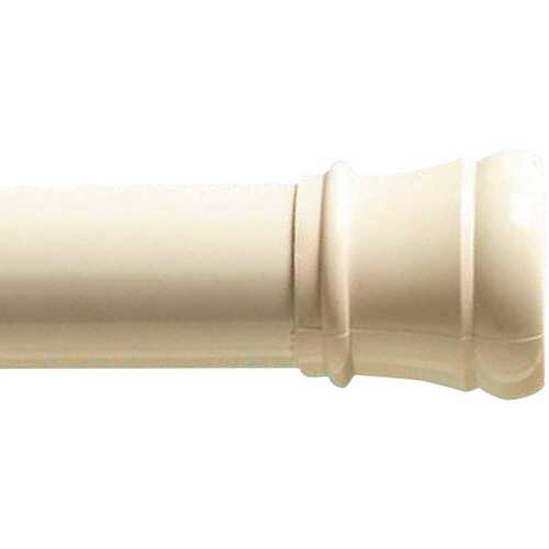 Premier 618WIL 60 in. Basic End Cap Tension Shower Rod in White