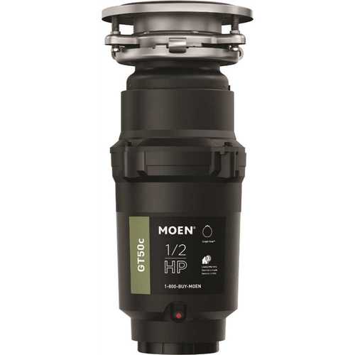 Moen GT50C GT Series 1/2 HP Continuous Feed Garbage Disposal