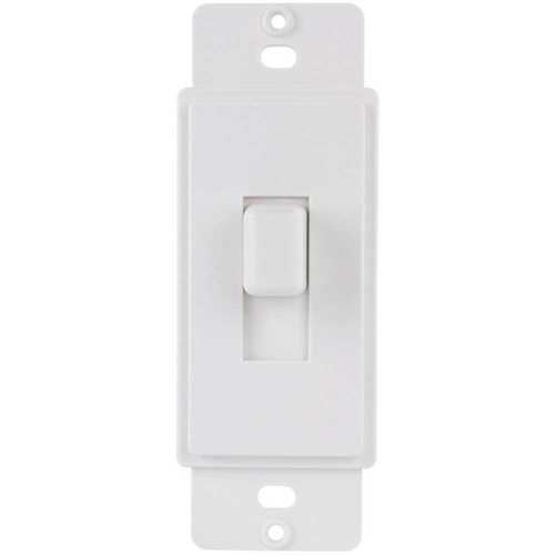 1-Gang or Multi-Gang Toggle Plastic Adapter Plate, White - pack of 5